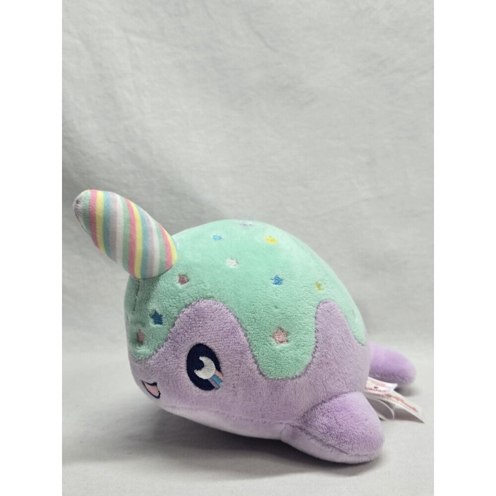 Tasty Peach Studios Pastel Lollipop NOMWHAL 9” Narwhal Whale Plush 2021 Stuffed